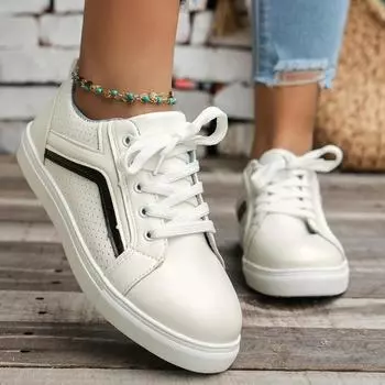 Shoes Women Summer Platform Designer Sneakers for Women Off White Shoes Luxury Flats Fashion Breathable Lace Up Sports Shoes 36 чёрный