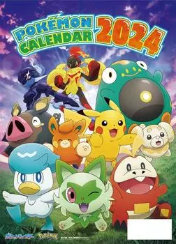 Shogakukan Shueisha Productions Pocket Monsters 2024 Wall Calendar CL-010