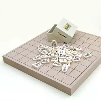 Shogi board set Shin Katsura 1 inch tabletop joint shogi board and heavy plastic upper pieces Minase pieces