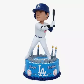 Shohei Otani Dodgers Bubble Head Birthday Limited MLB Official [Limited 300] Кукла, Издание, [Продукт] белый