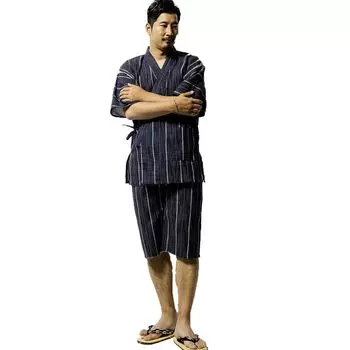 Shoji Shijira Jinbei Large Size Original Japanese Clothing [Mitsuhashi Co., Ltd.] Men s Men s M/L/LL/3L/4L5L Men s (Black, 4L) чёрный