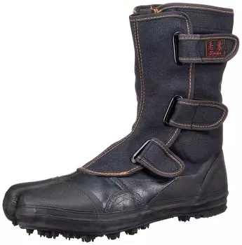 Shokaido Rubber Pin Spikes Shoes for Forestry Work Wakaba Black I-98 24.0cm чёрный