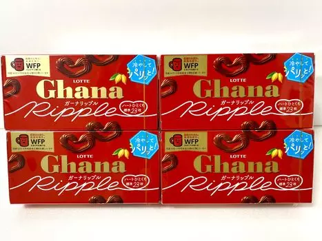 Шоколад Гана 23 58 г x 4 коробки Волна/В форме сердца (примерно штук)/Содержание