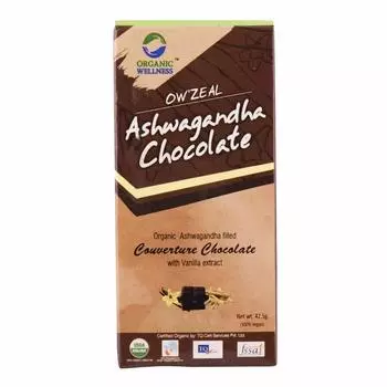 Шоколад с Ашвагандой (42.5 г), Ashwagandha Chocolate, Organic Wellness