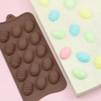 Шоколадная форма 15 отверстий многоразовая DIY пасхальное яйцо шоколадная силиконовая форма для выпечки инструмент кофейный
