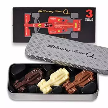 Шоколадная машинка Petit Tin Mini Car 3 Piece Set BOX Car Race Funny Chocolate [Валентина 2025]