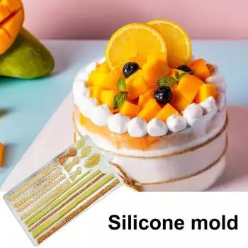 Шоколадная плесень Пищевой сорт Легко деформировать Многоразовый долговечный BPA-Free Конопля Веревка Кекс Торт Выпечка Кухонные принадлежности B