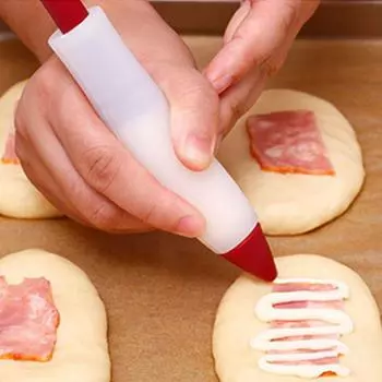 Шоколадная ручка, силиконовый карандаш, простое управление, прочный красный торт, украшающий