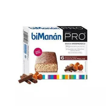 Шоколадные батончики Bimanan Pro Praline 6 штук
