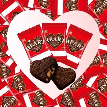 Шоколадные конфеты Fujiya Mini Heart в индивидуальной упаковке, 20 штук, подарок на день святого Валентина [Белый раздаточный материал] [Alneka] (20 шт.)