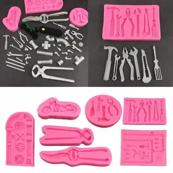 Шоколадные конфеты, сахарная паста для поделок, художественная силиконовая форма для мыла, бытовые формы для свечей, ручной работы, инструмент для трубопровода, тематический подарок D