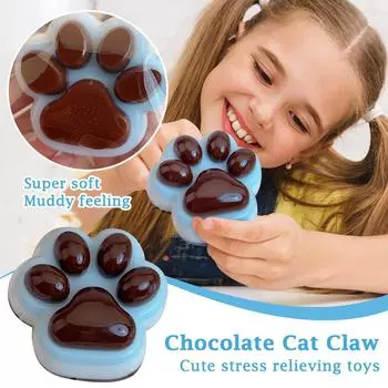 Шоколадные кошачьи когти, высокая ценность, декомпрессия, милая игрушка для декомпрессионной вентиляции