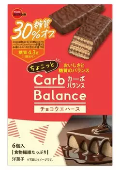 Шоколадные вафли Bourbon Chocotto Carb Balance 6 штук x 5 коробок