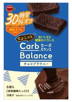 Шоколадный брауни со вкусом бурбона, слегка сбалансированный по содержанию углеводов, 6 шт. x 5 коробок