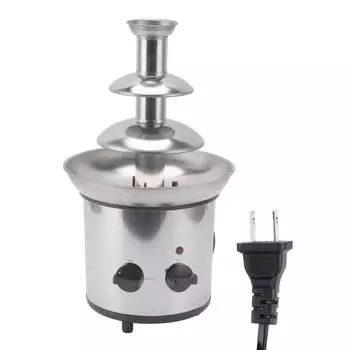 Шоколадный фондю-фонтан из нержавеющей стали, 3 уровня, автоматическое плавление, легко разбирается L