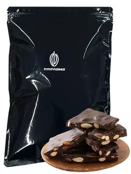 Шоколадный какао-порошок 180 г, роскошный кувертюр, маленькая порция какао [высокое содержание миндаля] [1 пакетик] [70% миндаля]