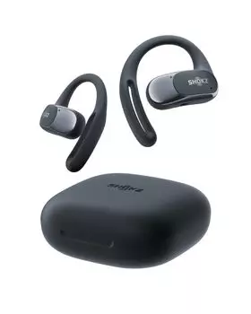 Shokz OpenFit Air Open Ear полностью беспроводные заблокируйте ваши автоматические наушники с зарядным чехлом слева и справа разделены IP54 быстро новый в 2024 году чёрный