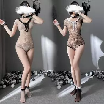 Снимать секс комбинезон милый сексуальный косплей кролика соблазнение One size