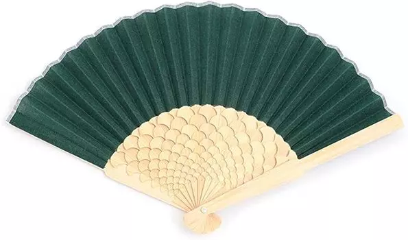 Shoroku LOTUS Fan Boxed Day Present Gift Stylish Gift Green Sensu [Nishikawa Shoten] (Green) Mother s