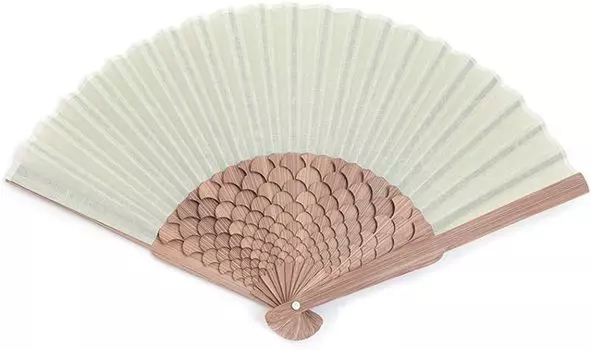 Shoroku LOTUS Fan Boxed Purple Day Present Gift Stylish Design Sensu [Nishikawa Shoten] (Mint) Mother s