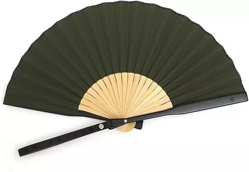 Shoroku Strap Fan Khaki [Nishikawa Shoten]