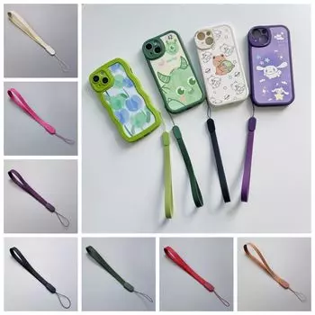 Short Leather Short Mobile Phone Lanyard Anti Lose Short Phone Anti Lose Strap Mobile Phone темно-зеленого