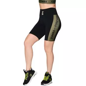 Short leggings spats Z1B000180 S size black [zumba wear] [zumba wear] чёрный