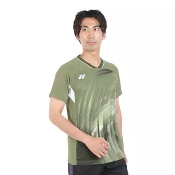 Short Sleeve Shirt Game Shirt Light Olive M [Yonex] (Fit Style) Men s (324)