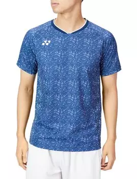 Short Sleeve Shirt Game Shirt Purple M [Yonex] (Fit Style) Men s Navy/Blue (235)