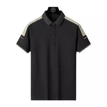 Short Sleeved Men s Summer Ice Thin Lapel Business Casual Polo Shirt L