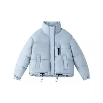 Short stand-up collar warm cotton jacket women s 2025 winter new small age reduction bread clothes warm cotton jacket women M