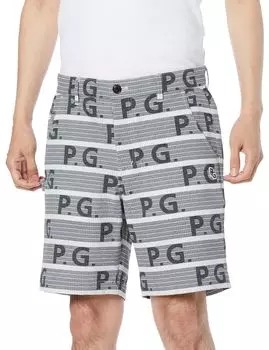 shorts border Golf base 5 [Pearly Gates] Men s (SOLOTEX®/Logo pattern) / / 053-4132411 021_Gray [L]