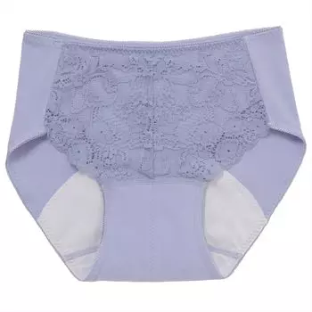 Shorts Front Lace Sanitary Shorts for Frequent Days Cotton Blend Compatible with Feathered Napkins 87433AS Iris Purple [Atsugi] [Shefree] Women s