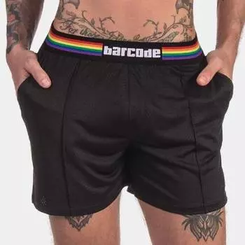 Шорты Barcode Pride, черные M прозрачный