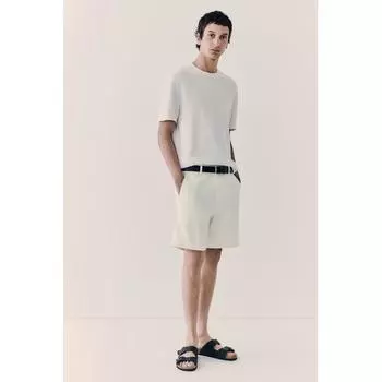 Шорты чинос HM Regular Fit белые 28