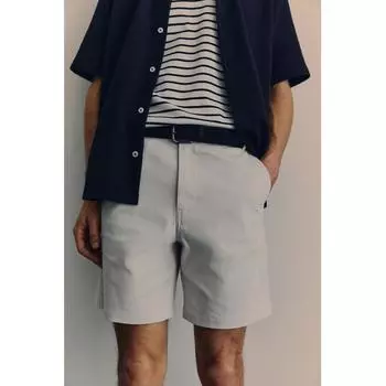 Шорты-чиносы HM Regular Fit Светло-серо-бежевые