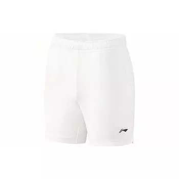 Шорты для бадминтона Li Ning, однотонные, со средней талией, прямые, спортивные, мужские, белые AAPR379-7 XL