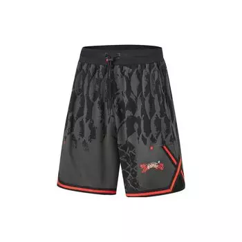 Шорты для баскетбола Li Ning Badfive All Over Print, влагоотводящие, быстросохнущие, мужские, черные AAPU011-1 L