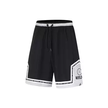 Шорты для баскетбола Li Ning Wade Series с цветным принтом и буквами, прямые, влагоотводящие, быстросохнущие, мужские, AAPT529-1 S