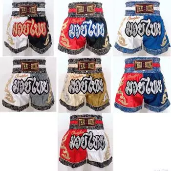 Шорты для бокса по тайскому боксу, Муай Тай, атласные 7 для тренировок по боевым искусствам, ММА m