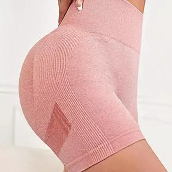 Шорты для йоги Yousheng, облегающие, высокоэластичные, с утягивающим эффектом, бесшовные, быстросохнущие, с защитой от воздействия, с приподнятой попоной, мягкие, с высокой талией, для бега, спортивные шорты S серый