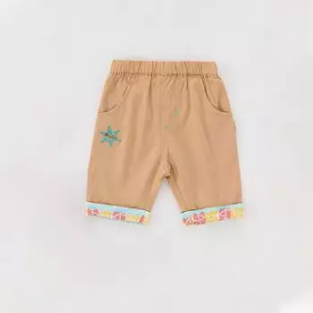 Шорты для мальчиков Детские шорты с крутыми вышитыми значками и изящными карманами Детские шорты 90