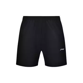 Шорты для настольного тенниса Li Ning, однотонные, свободные, быстросохнущие, дышащие, спортивные, унисекс, черные AKSS440-1 S