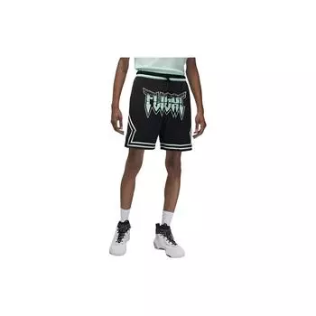Шорты Jordan Sport Diamond Dri-Fit черные/мятные мужские в уличном стиле FN5869-010 XL
