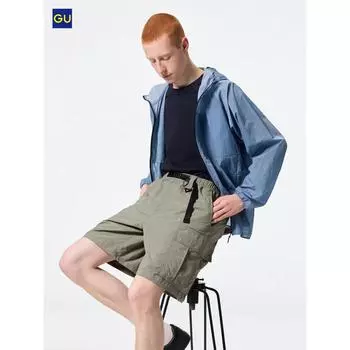 Шорты карго из нейлона Uniqlo Gu 07 GRAY/UNISEX S