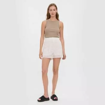 Шорты крючком из 100% хлопка VERO MODA XS оранжевый