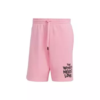 Шорты мужские Adidas Letter Print Lace-Up Shorts Pink IA6394 XS