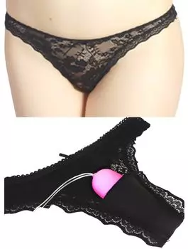 Шорты с карманами для пульта управления ротором, стринги, сексуальное нижнее белье, микро-бикини, ультрамаленькое экстремальное нижнее белье T18RTT, черное, XXL [Cat Select]