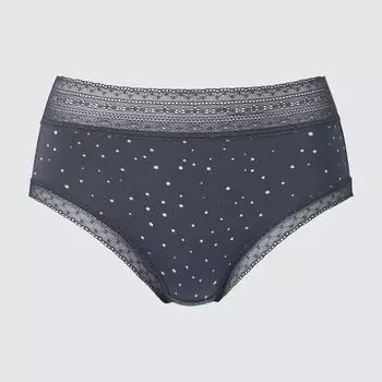 Шорты Uniqlo Just Waist Dot 08 DARK GRAY/WOMEN M