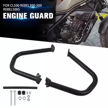 Шоссе Crash Bars Защита для HONDA REBEL 500 300 500S CMX500 CMX300 CL500 300 SCL500 CL300 Защита двигателя Бампер Stunt Cage чёрный